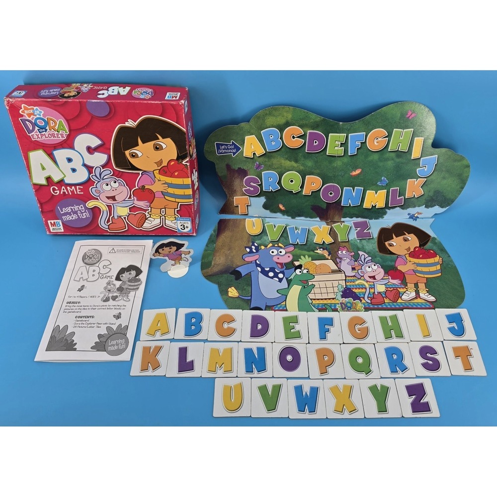 Vtg Nick Jr.‎ Dora the Explorer ABC Board Game Milton Bradley 2006 100% Complete